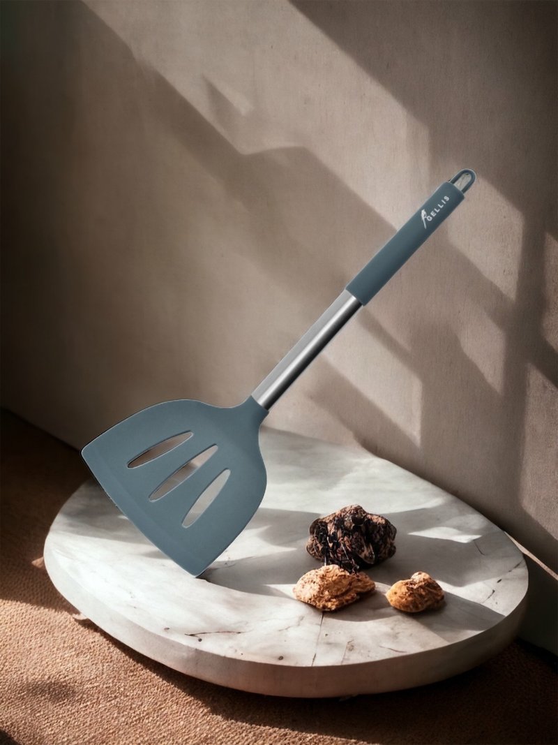 GELLIS Chinese Style Silicone Wide Frying Spatula - Cookware - Other Metals Silver