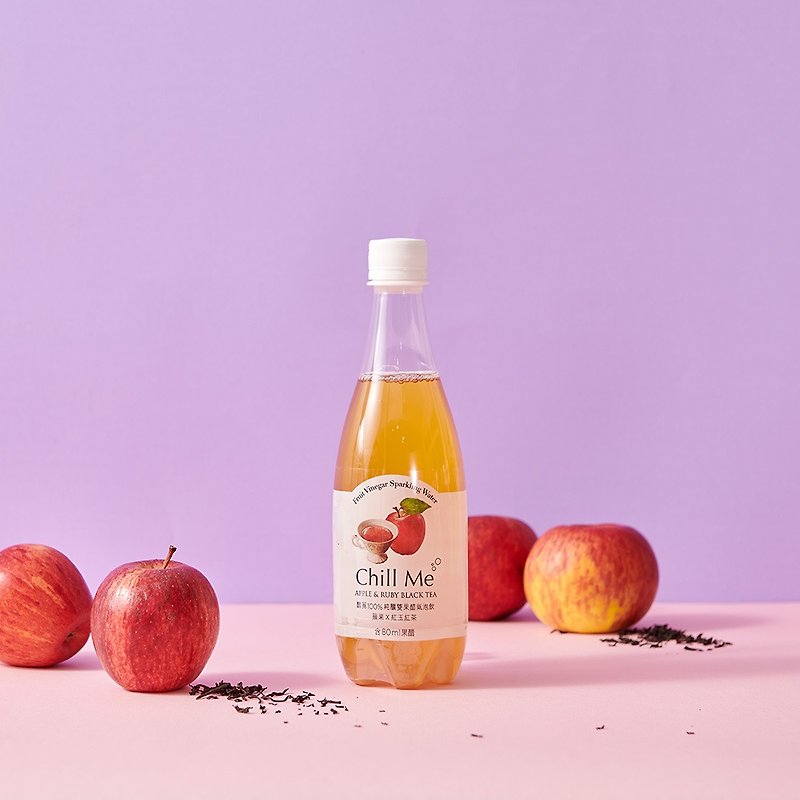 Limited purchase of 1【Apple Ruby】purely brewed double fruit vinegar sparkling drink 8 pieces (476ml) in the Super Pick-up area - น้ำส้มสายชู - วัสดุอื่นๆ สีแดง