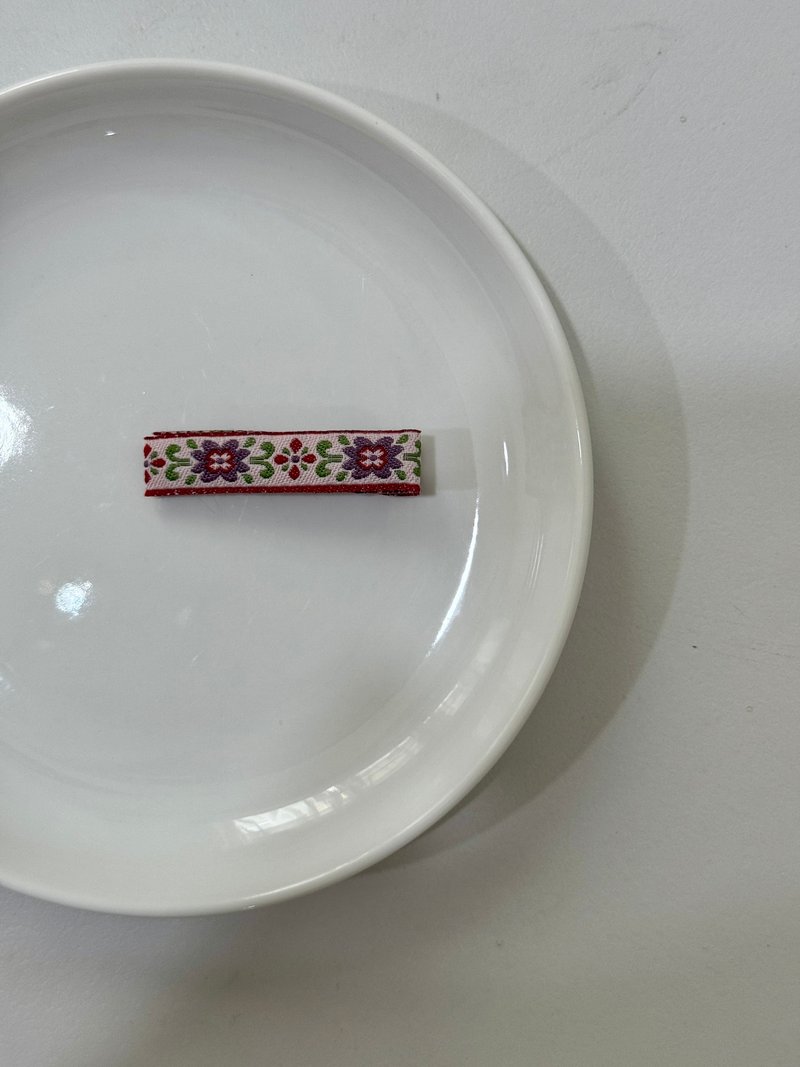 Retro red window grille all-inclusive hairpin/4cm - เครื่องประดับผม - เส้นใยสังเคราะห์ หลากหลายสี