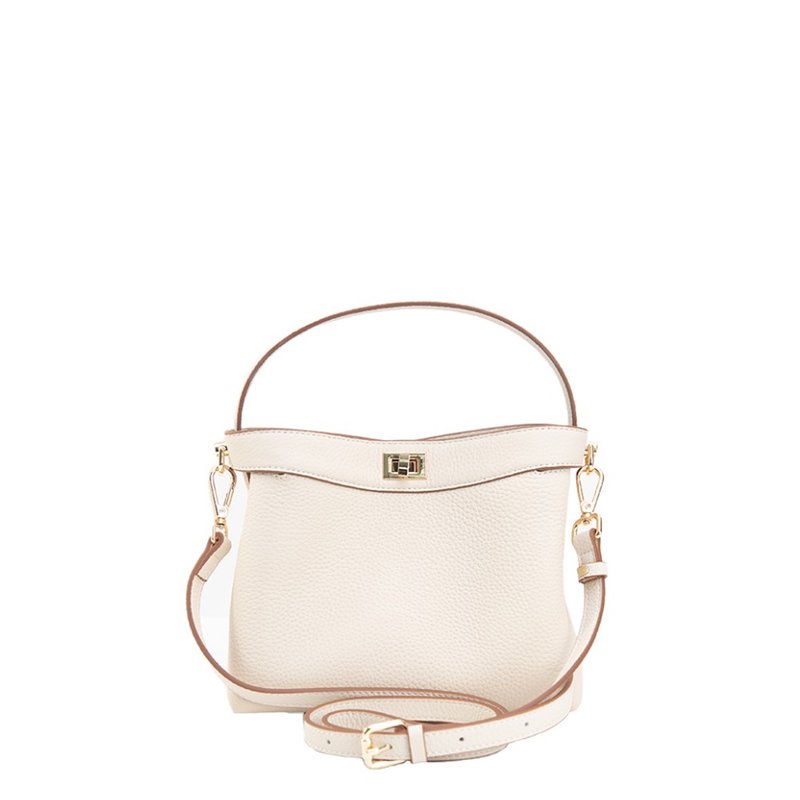 Roberta di Camerino CARMEN DOUBLE FUNCTION BAG - Handbags & Totes - Genuine Leather White