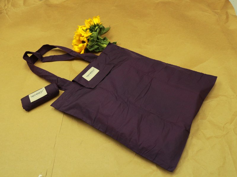 Durable Fold Tote Bag for Minimalist - Messenger Bags & Sling Bags - Cotton & Hemp Purple