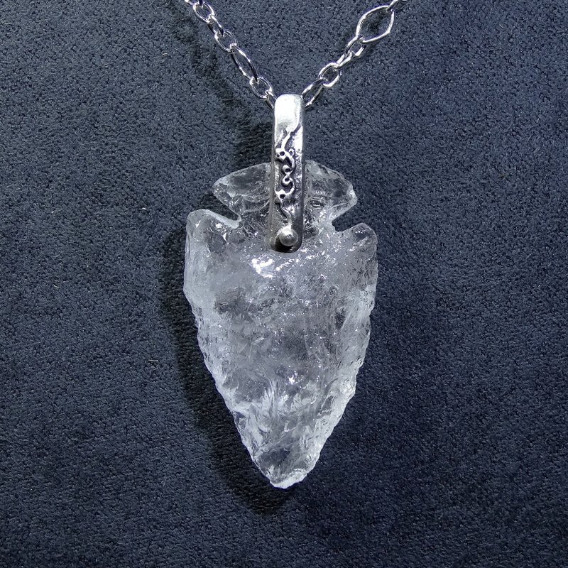 Pendant, Quartz, Rock Crystal, Sterling Silver, Handmade Jewelry - Necklaces - Gemstone 