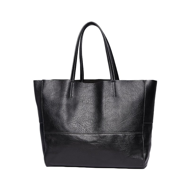 Wide Organic Trailer Pack Organic Tote / S / Black - Messenger Bags & Sling Bags - Genuine Leather Black
