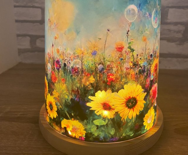 Light of Life ランプシェードピース/LEDウッドベースランプシェード