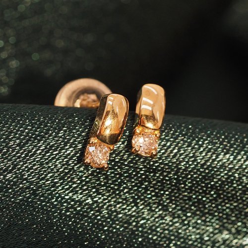 IRIZA Jewellery 18K金鑽石描邊耳環18K Gold The Diamond Stroke Earrings