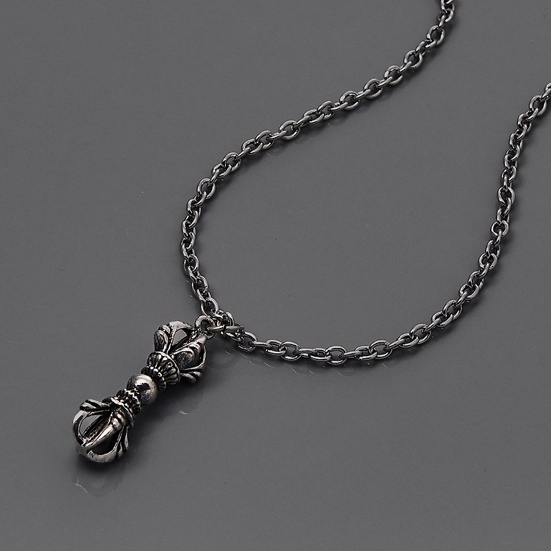 Vájra Chain Necklace - สร้อยคอ - โลหะ สีเงิน