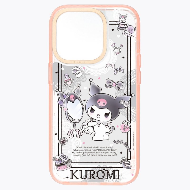 酷洛米Kuromi－酷洛米愛穿搭 透粉框 iPhone 14 13 - 手機殼/手機套 - 環保材質 透明
