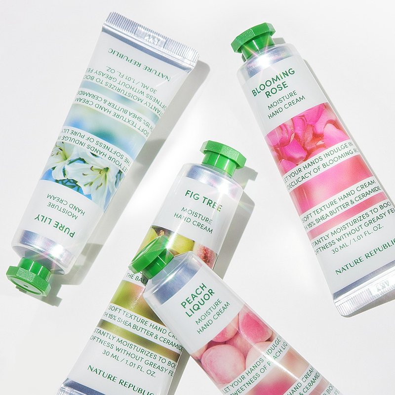 Nature Republic 精粹自然水潤護手霜30ml/4入(2024新包裝) - 護手霜/手足保養 - 其他材質 