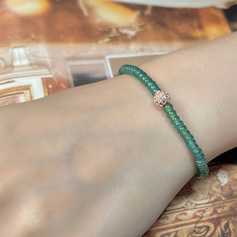 Ice blue aqua jadeite abacus bead bracelet | Natural grade A jadeite | Gift giving - Bracelets - Jade Green