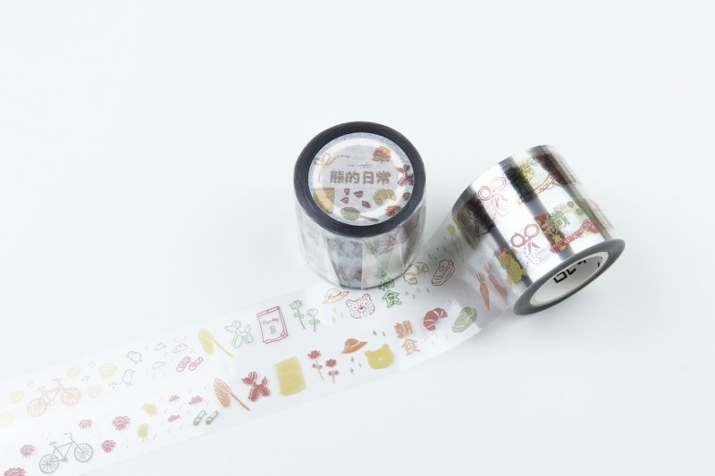 [Bear's Daily Life] PET Tape by Wendy - Washi Tape - Plastic Transparent