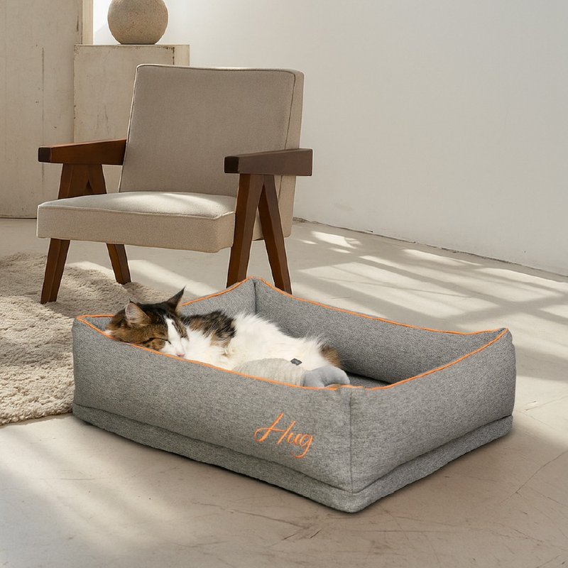 四季水洗寵物床 - 寵物床 - 其他人造纖維 灰色
