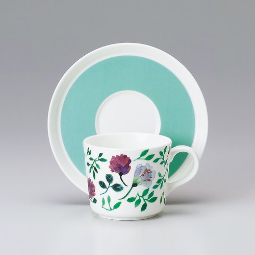 NARUMI鳴海骨瓷 Anna Emilia設計師聯名 奶奶的花束骨瓷杯盤組
