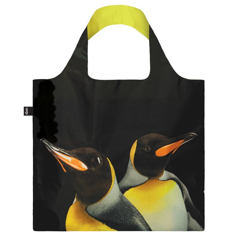 LOQI Shopping Bag - National Geographic Channel Series (King Penguin NGKP) - Messenger Bags & Sling Bags - Polyester Black