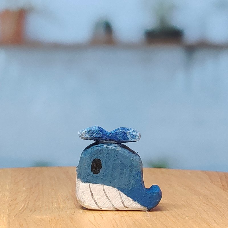 wood carving - Brooch Whale - Brooches - Wood 