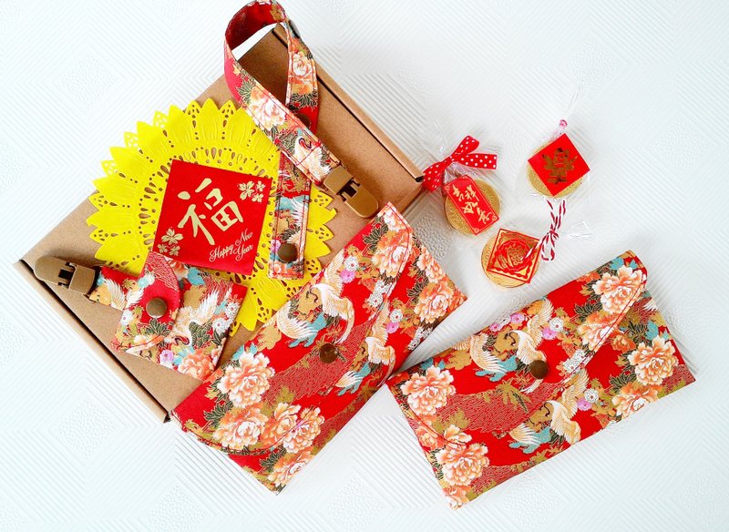 （セット限定送料無料）/女性のお金赤い封筒/本のパッケージセット彼ソンヘ病気●ゴールドお守りの父親おしゃぶりチェーン赤い封筒 - スタイ - コットン・麻 レッド