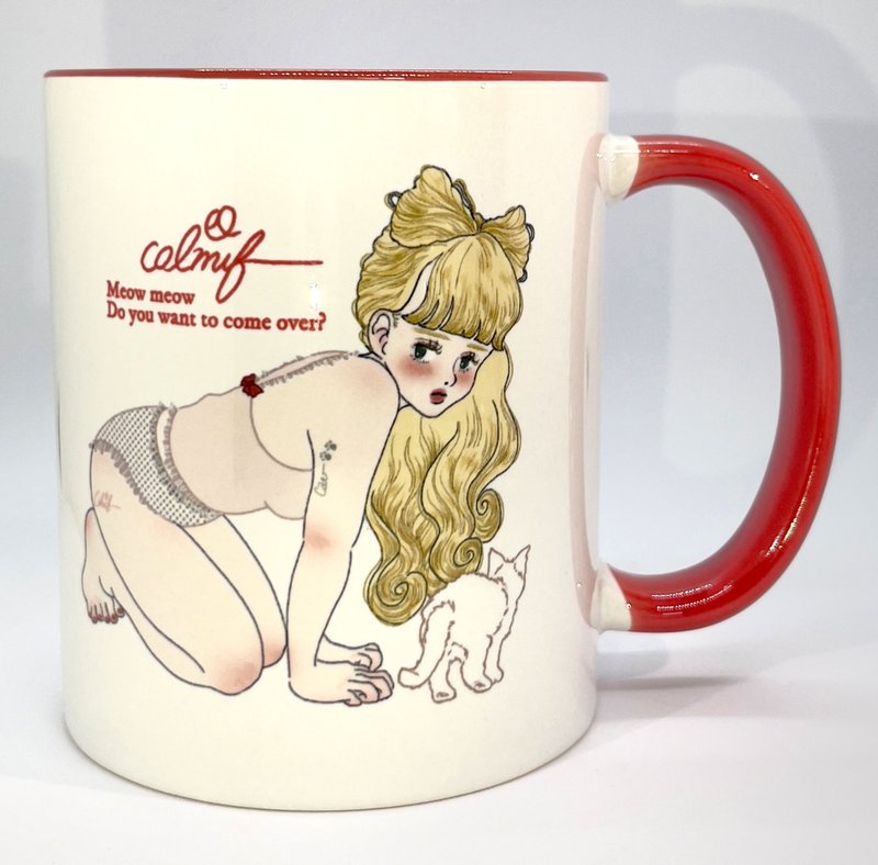 Mugs - แก้วมัค/แก้วกาแฟ - ดินเผา สีแดง