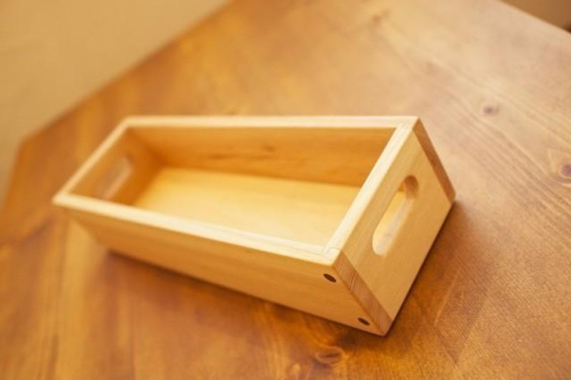 【受注製作品】木のスタッキングボックスNo.1（名刺・カードサイズ） - その他の家具 - 木製 カーキ
