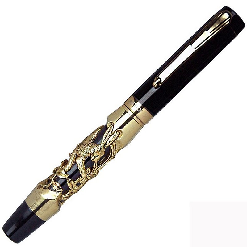 ARTEX 12生肖鋼珠筆 共12種古金款任選-兔 - 鋼珠筆 - 其他材質 金色