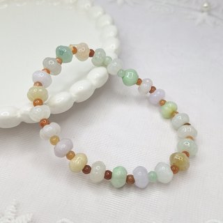 本翡翠、キラキラカット氷藍水バングル 〜52 - アクセサリー