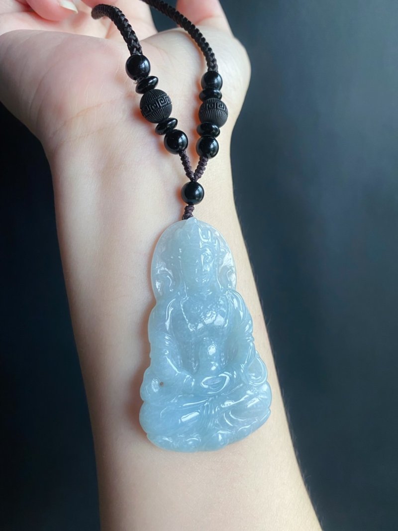 緬甸玉翡翠度母 法相清晰 觀音吊墜 菩薩 禮物 玉墜 項鍊 長輩禮 - 長項鍊 - 玉石 綠色