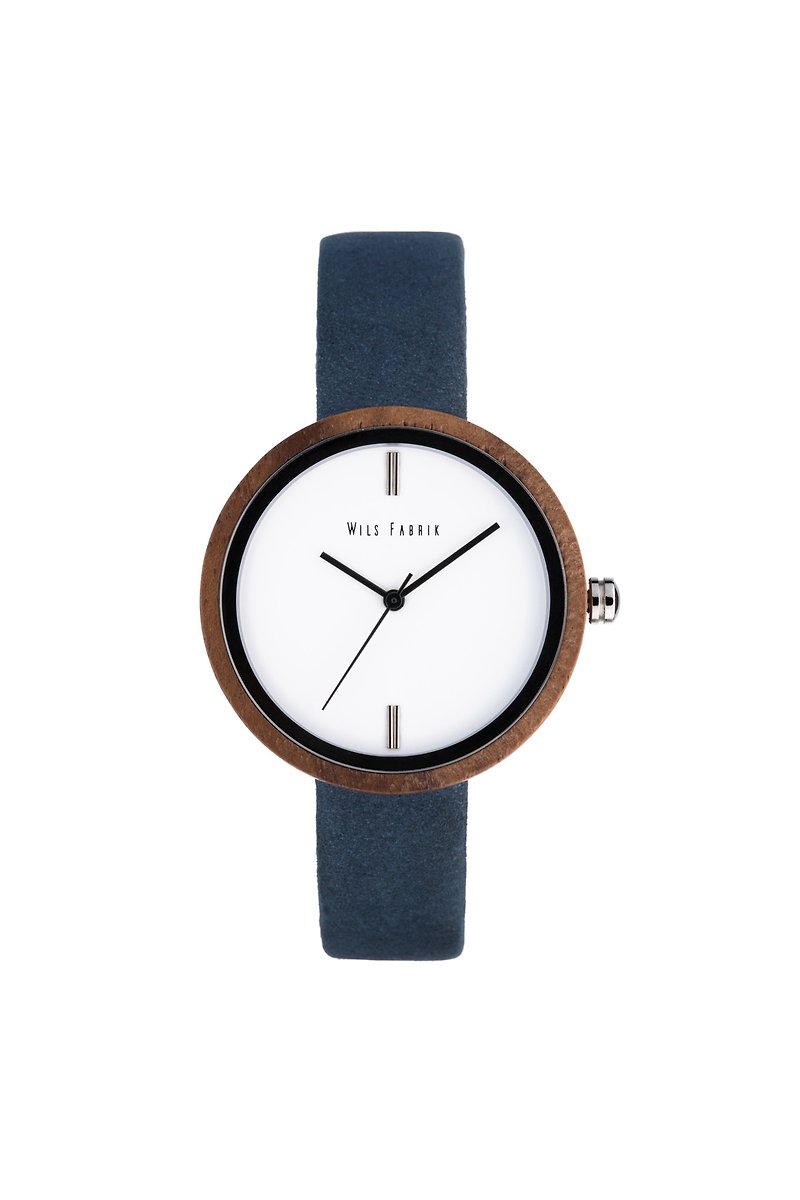 Zeony Blue Walnut Wood Watch - Women's Watches - Wood Blue