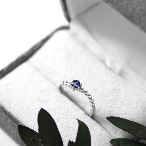 A Jewelry 18K金 臺灣手工 無燒藍寶 戒指 訂製