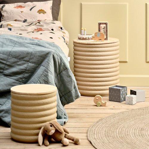 camino caminoHOME選品 Caterpillar 再生圓柱收納邊桌茶几/坐凳