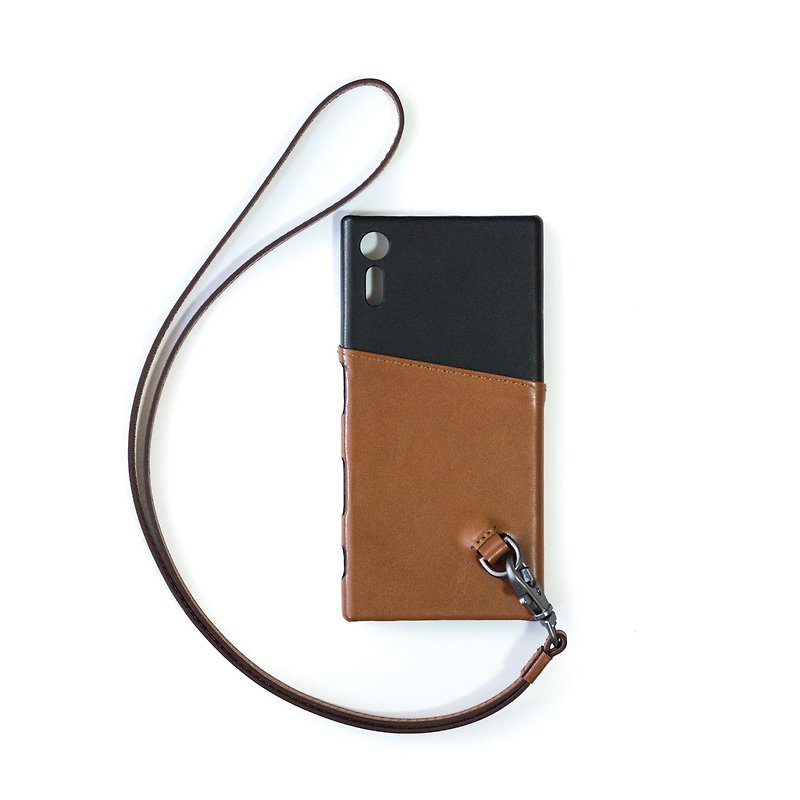 Patina | Leather Handmade SONY Xperia XZ. XZs leather lanyard phone case - เชือก/สายคล้อง - หนังแท้ หลากหลายสี