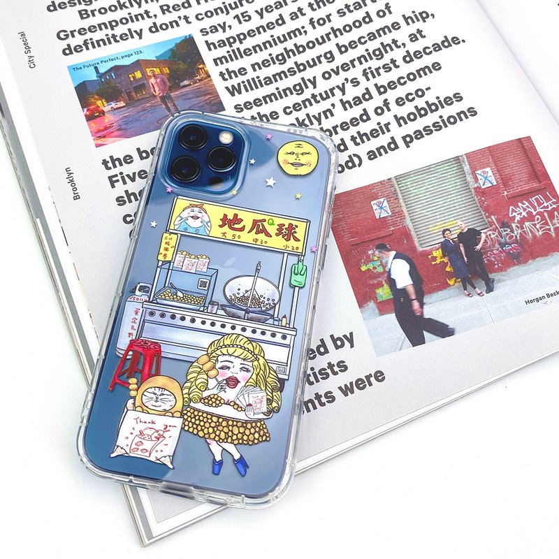 Night market - sweet potato balls / Phone case - เคส/ซองมือถือ - พลาสติก สีใส