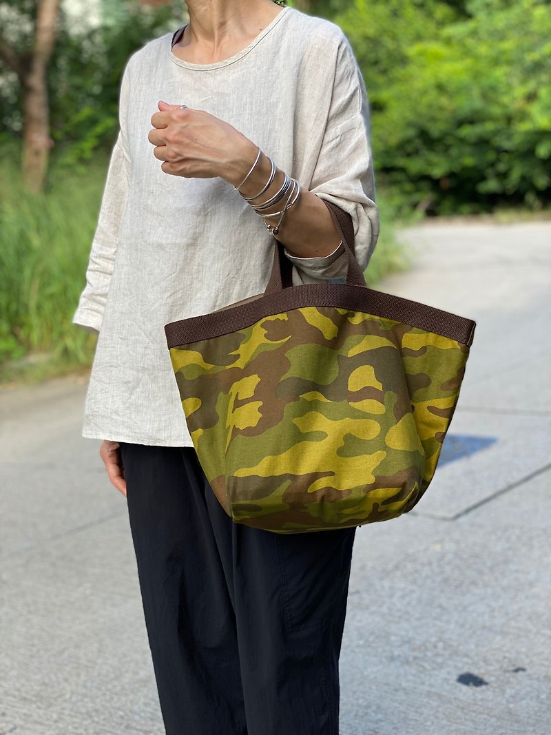Handmade Camouflage Printed Handbag/Handbag