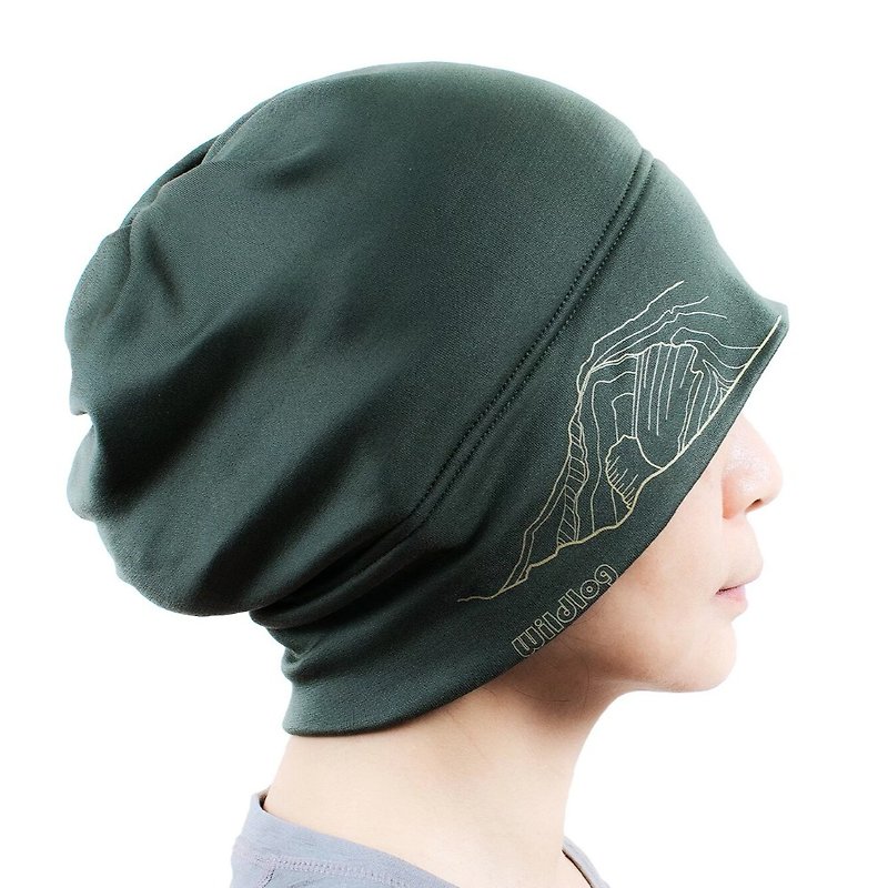 That year's Bull Demon Horn - Ultra-lightweight graphene thermal hood - olive green/dark green - suitable for men and women - mountaineering - Fitness Accessories - Other Man-Made Fibers Green