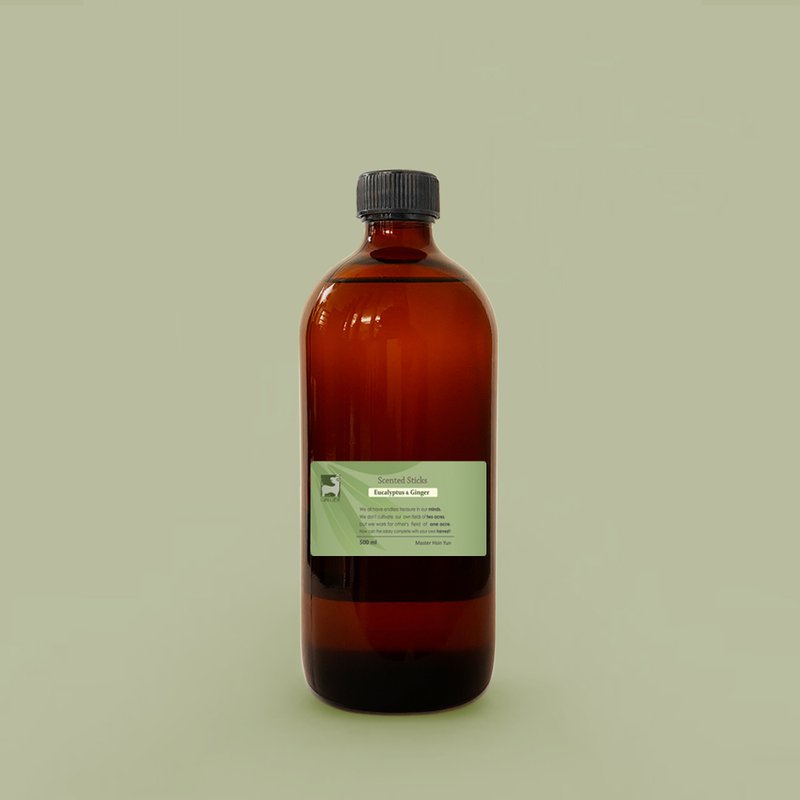 Eucalyptus Ginger Fen Diffuser Refill Bottle 500ml - Fragrances - Essential Oils 