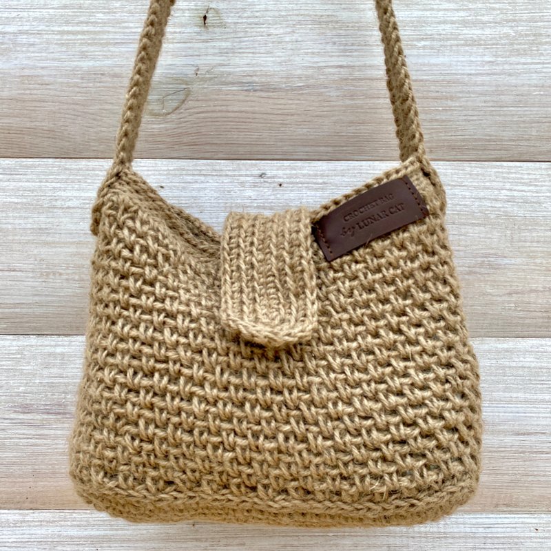 PDF PATTERN Crochet Jute Wicker Crossbody Bag, Jute Bag Pattern - 手工藝教學/工具書 - 其他材質 