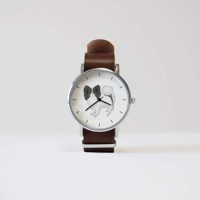 papillon tricolor watch - นาฬิกาผู้หญิง - วัสดุอื่นๆ สีดำ