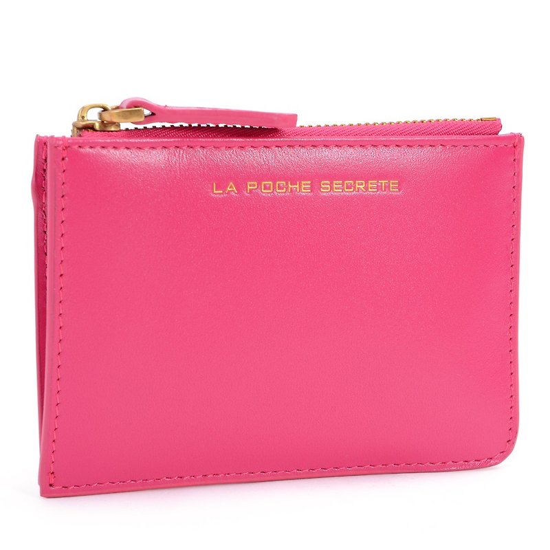 La Poche Secrete聖誕禮物 :可放口袋的卡夾零錢鑰匙包ABD-LP029 - 散紙包 - 真皮 藍色