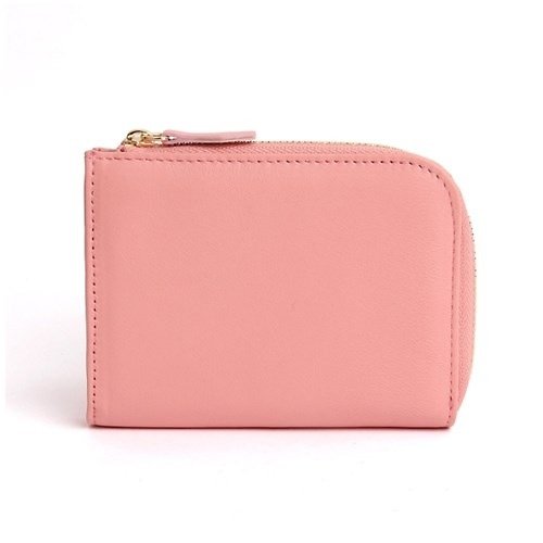 牛一水佘 韓國Socharming-Tidy Leather Wallet-Pink