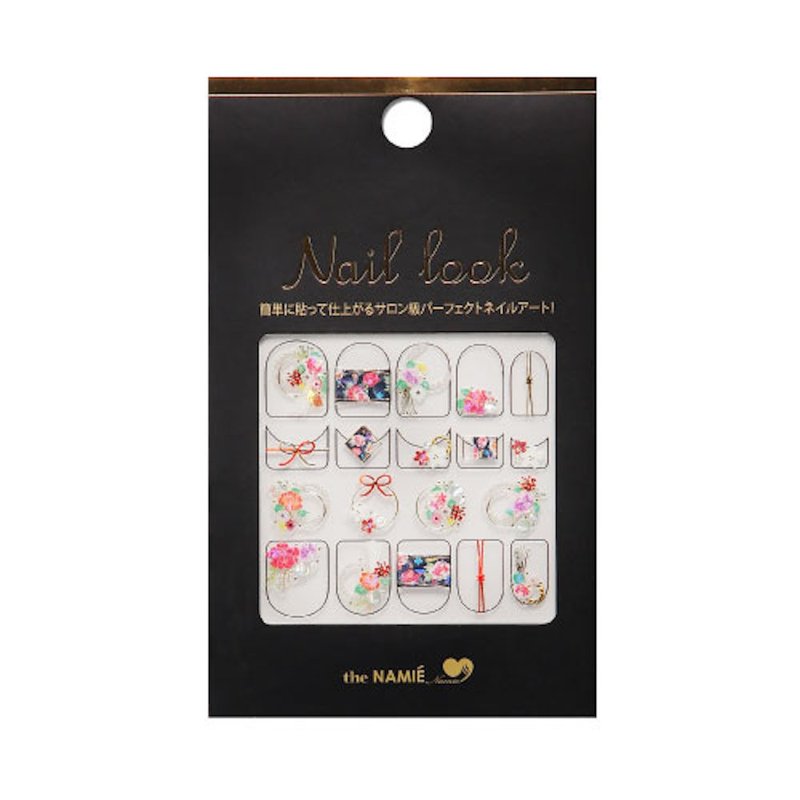 【DIY Nail Art】Nail Look Nail Art Decorative Art Sticker Shiny Kimono - ยาทาเล็บ - กระดาษ สีทอง