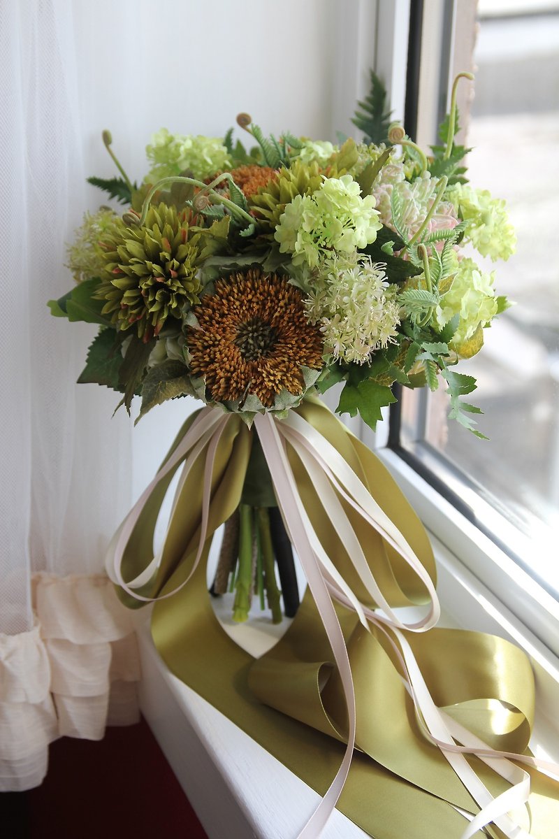 Bridal bouquets, European-style bouquets, bouquets, bouquets, custom-made bouquets, wedding bouquets, bridesmaid bouquets - Plants - Plants & Flowers Green