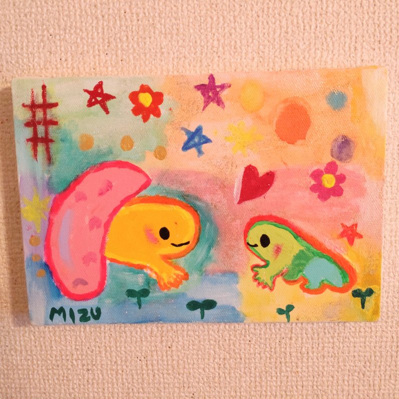 絵画　一点物　大好きよ - 海報/掛畫/掛布 - 其他材質 