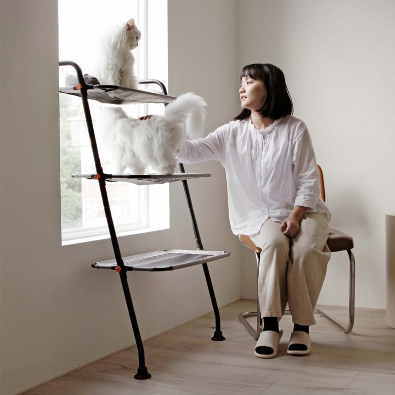 【Yeagle】hammock for cat roommate - อุปกรณ์แมว - วัสดุอื่นๆ สีเทา