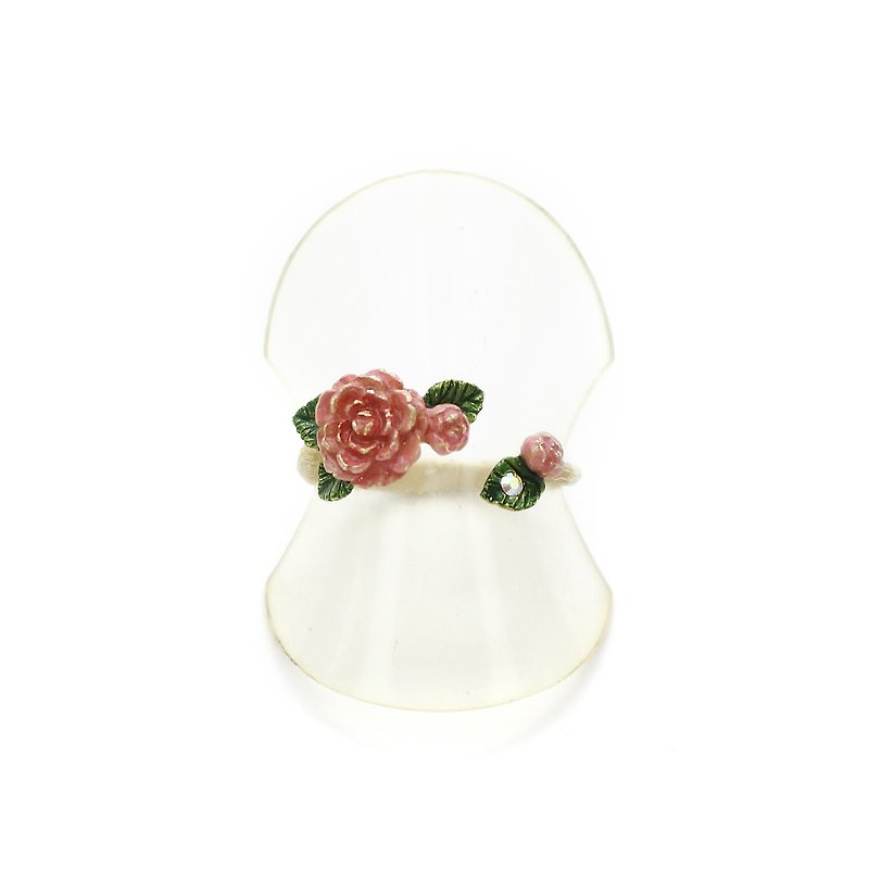 Camellia Ring Otome Tsubaki / Ring RN139 - แหวนทั่วไป - โลหะ สึชมพู