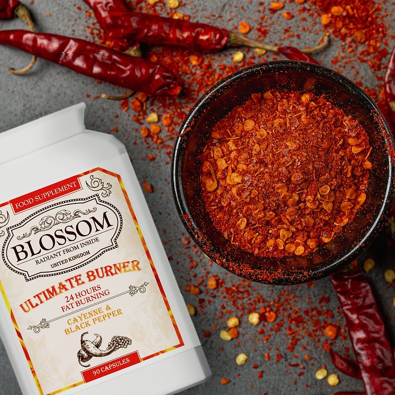 Blossom Ultimate Burner (90 cap) - อาหารเสริมและผลิตภัณฑ์สุขภาพ - สารสกัดไม้ก๊อก สีนำ้ตาล