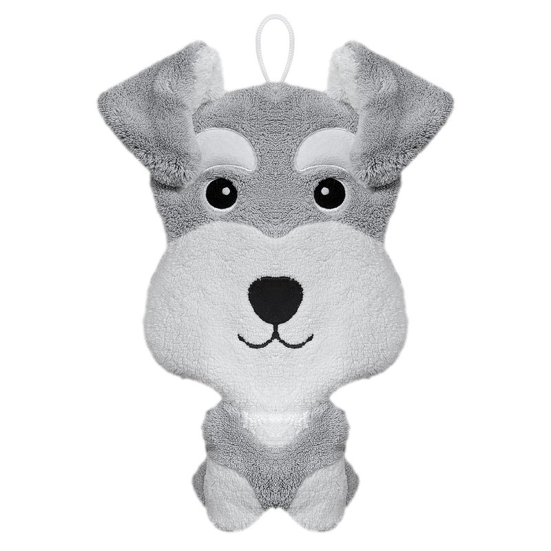 Schnauzer style hand towel (light gray*1 piece) - Place Mats & Dining Décor - Other Materials Gray