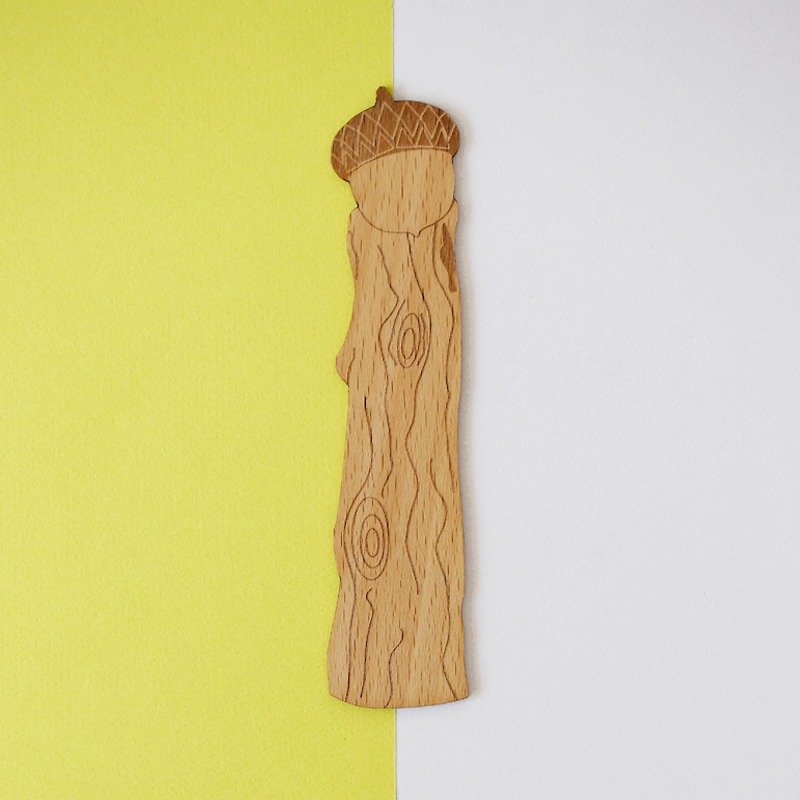 あなただけが持っている - 松果体木材ブックマーク─[VUCA-デザイン]バレンタインデーの習慣 - しおり - 木製 ブラウン