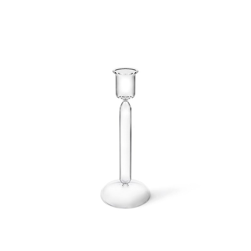 Luna Candlestick_High 29 - Candles & Candle Holders - Glass Transparent