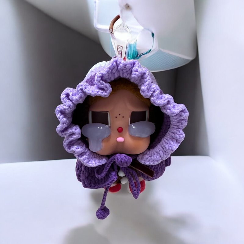 手工鈎織Cry Baby 衣服 - 女毛衣/針織衫 - 棉．麻 紫色