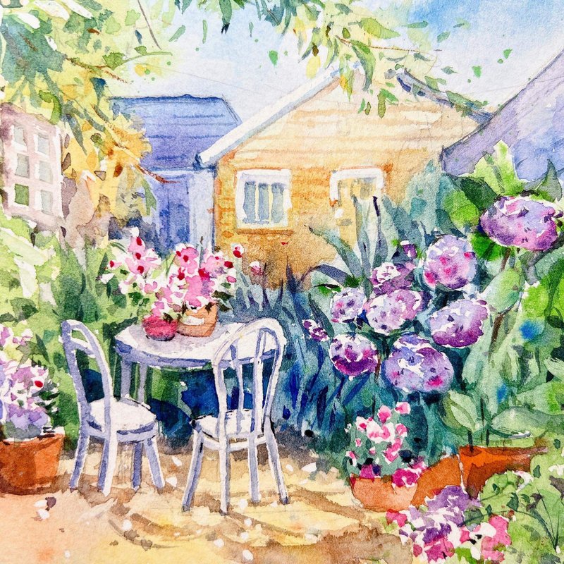 Watercolor Experience/Summer of Flowers/Taipei Class - วาดภาพ/ศิลปะการเขียน - กระดาษ 