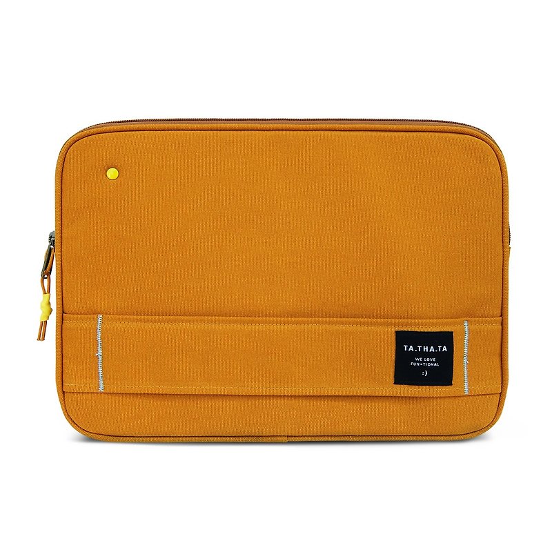 Fred yellowstone casual laptop sleeve 13 inch - กระเป๋าแล็ปท็อป - ผ้าฝ้าย/ผ้าลินิน สีเหลือง
