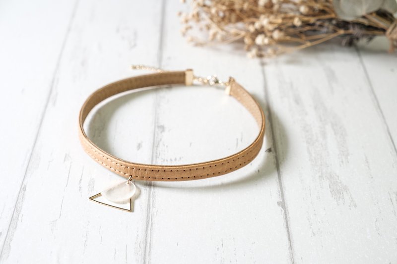[Paper made possible] Plain simple natural necker neckband - Necklaces - Paper 