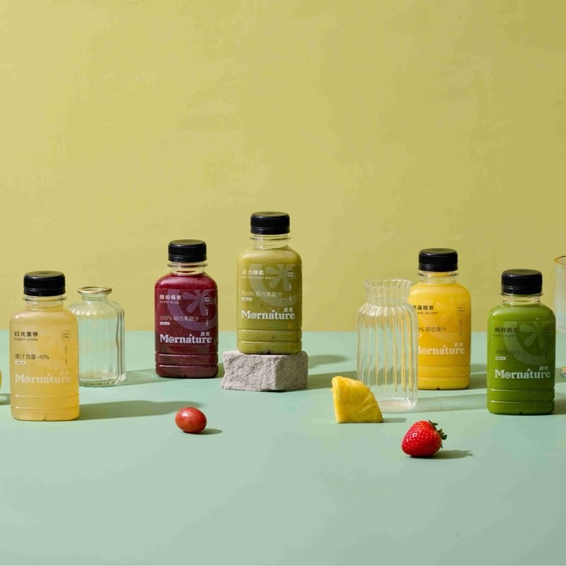 晨果 HPP 100% 蔬果汁五入組 - 果汁/蔬果汁 - 新鮮食材 